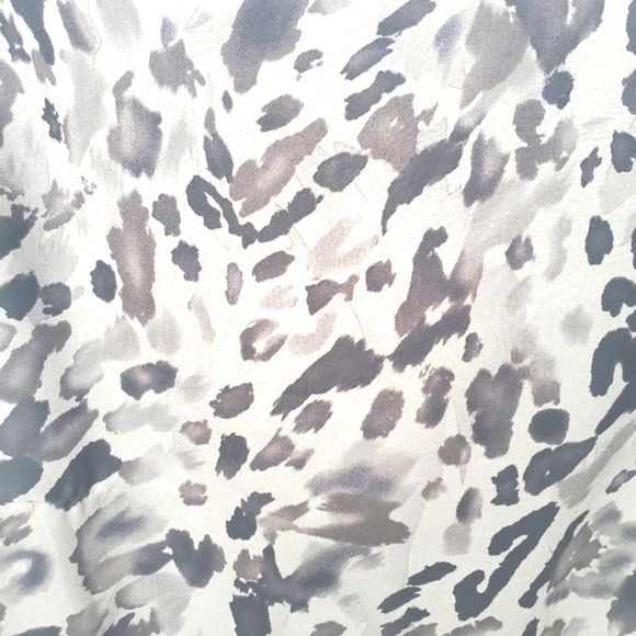 Silk Skirt Leopard Print Pencil Career Lightweight - Picture 6 of 10